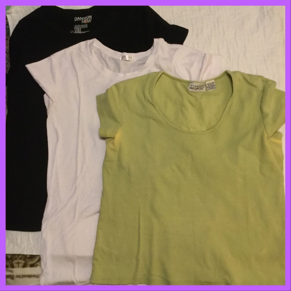 3 tee shirts, sz L